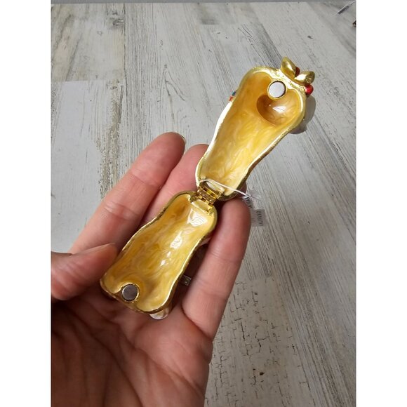 Kalifano bulldog jeweled trinket box keepsake jewelry rhinestone Americana patri - Picture 7 of 8